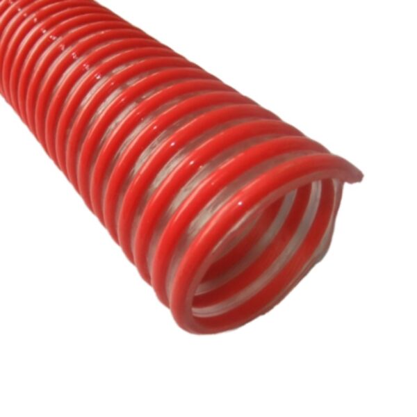 Kuriyama 2” X 20ft PVC Clear Flex Suction Hose – Fits Honda – Red Stripe – 100 FT Total Run Available